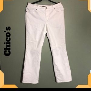 2/$10Chico'sStretchy White Bootcut Jeans
